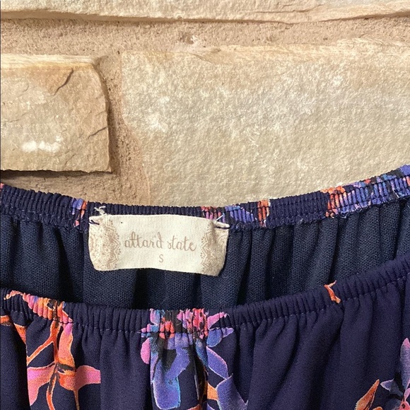 Altar'd State Purple floral off the shoulder dress Size S - Picture 2 of 9